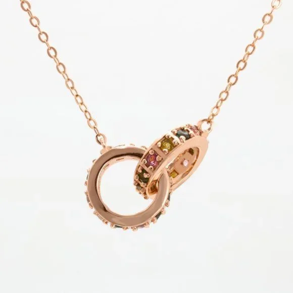 Multiple Gemstone Sterling Silver Necklace - Picture 2 of 3